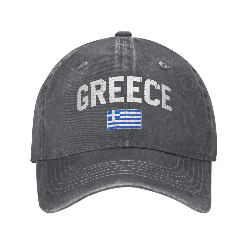 Greece Flag Casual Baseball Cap Running Hippie Hip Hop Hats Summer Wholesale FeUnisex Unisex Y2k Funny Baseball Caps