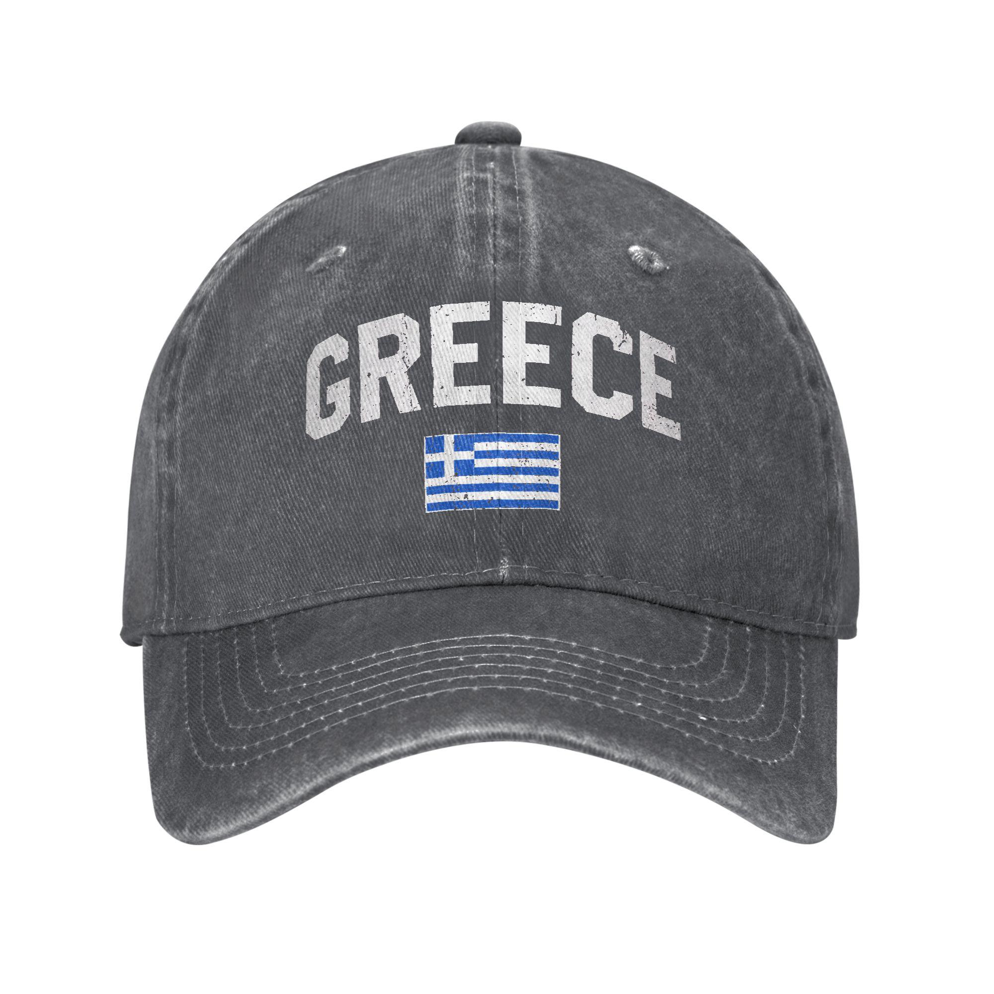 

Gorra De Béisbol Casual Con La Bandera De Grecia Gorras De Hip Hop Hippie Para Correr Gorras De Béisbol Divertidas Y2k Para Ho