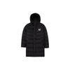 MLB Solid Color Regular Fit Long Down Jacket Unisex Outerwear Black 3ADJB0326-50BKS