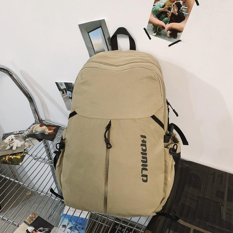 

Легкий простой однотонный рюкзак повседневный универсальный школьный ранец для старшеклассника студенческий парный дорожный рюкзак хаки