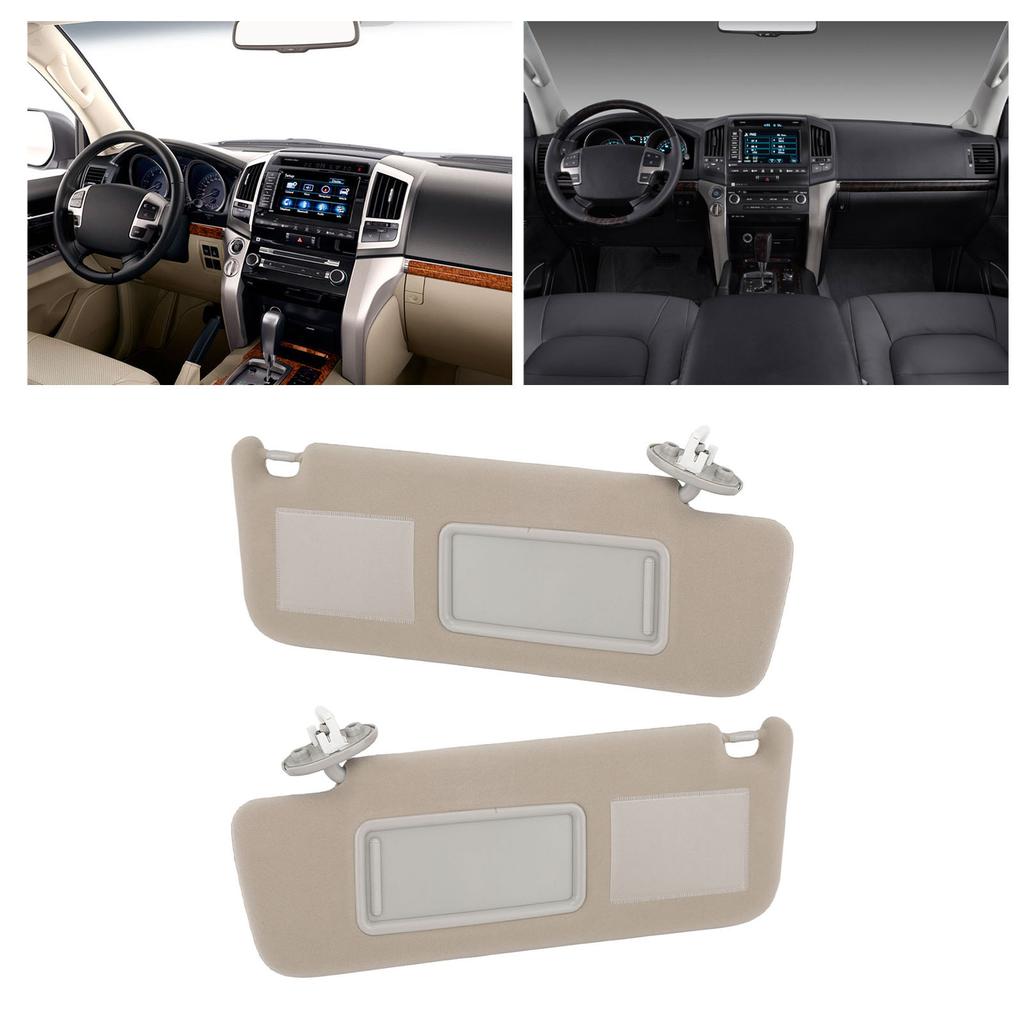 Sun Visor with Makeup Mirror and Light Car Interior Sunshield Replacement For   2002 to 2010 Sun Visor Shade