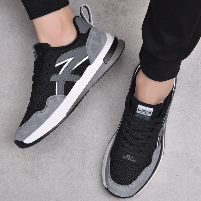 New breathable men's shoes with soft soles and anti slip running sports and leisure shoes for spring and summer of 2025