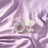 Morganite Gemstone 925 Sterling Silver Jewelry Handmade Studs 0.5" Gift For Wife EE-128-18