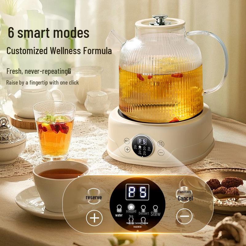 All-Glass Health Kettle - Multi-functional, Temperature-Controlled Tea Brewer for Home and Office
