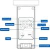 Kit de herramientas de alineación de ruedas de Camber LCD magnético, medidor de inclinación de ruedas Digital Universal para alineación de ruedas de coche, camión, RV, SUV