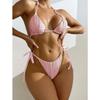 New Drawstring Strap Split Bikini Swimwear Bikini