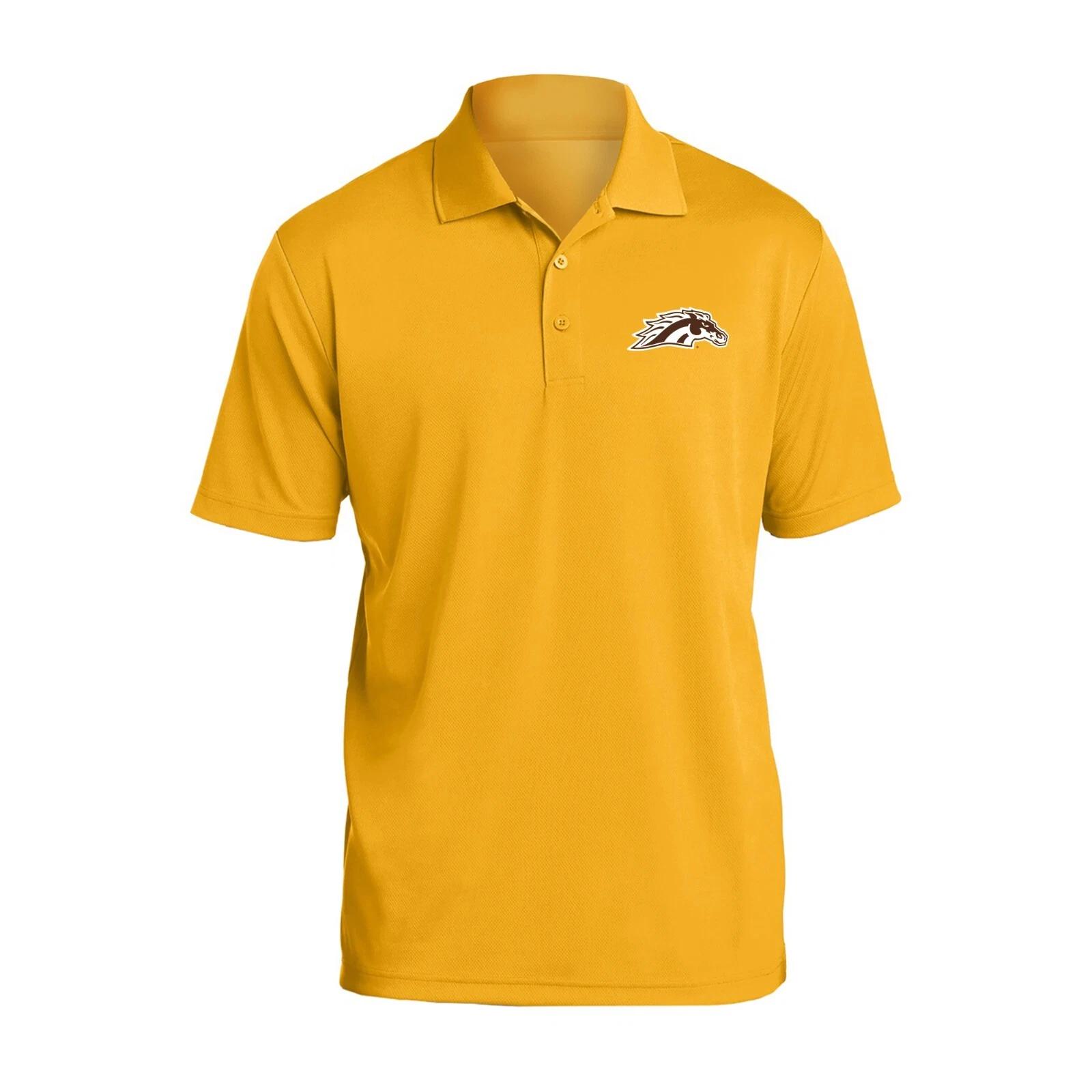 Western Michigan Primary Logo LC EMB Polo - Gold 4XL