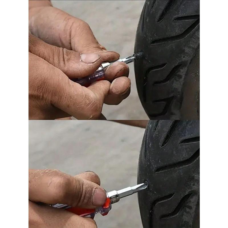 10pcs Car/Electric Vehicle Tire Repair Glue Nail Mushroom Nail Motorcycle Vacuum Tire Repair Nail Quick Fix Tool