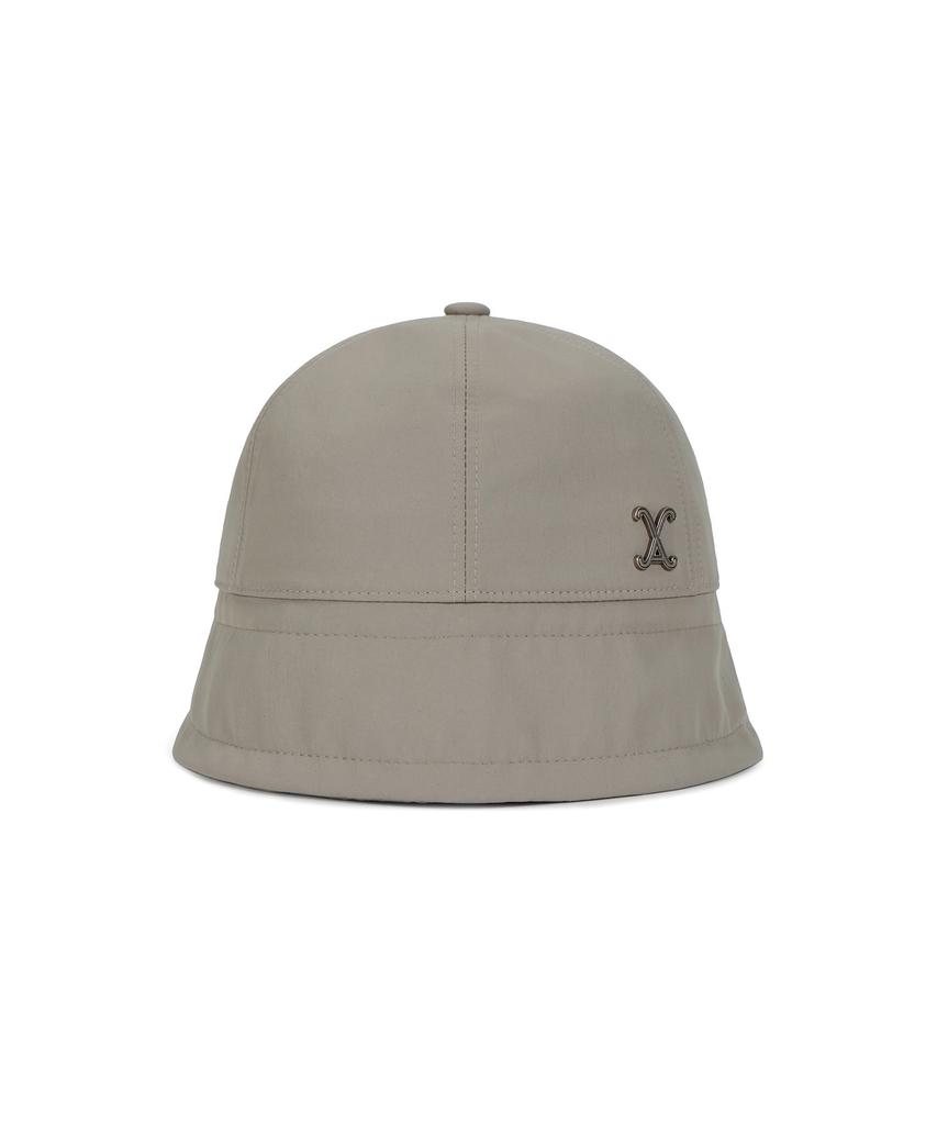 Bajal Va Curved Studded Nylon Bonnet Hat Warmtaupe