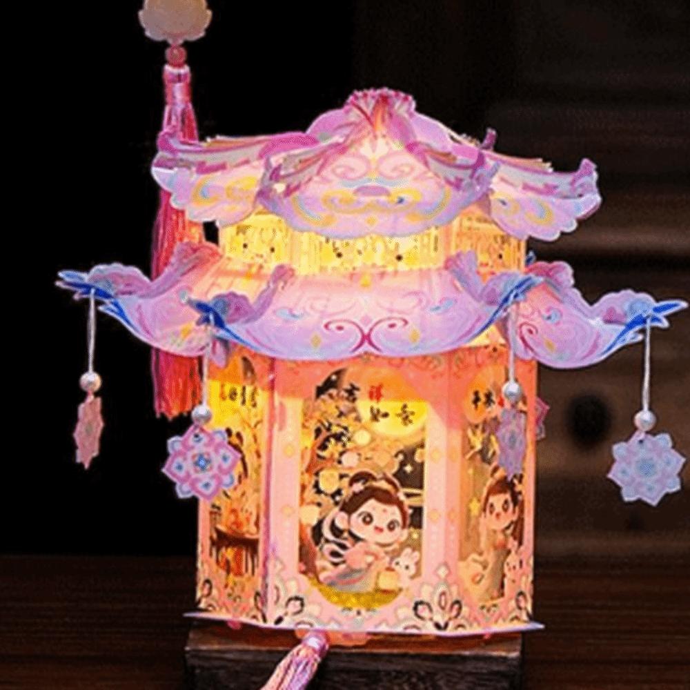 PVC Mid-Autumn Festival Lantern Glowing Luminous Lantern Bunny Lantern Kit  Wedding Decor