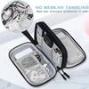 Travel Organizer Bag Cable Storage Organizers Pouch Carry Case Portable Waterproof Double Layers Storage Bags for Cable Cord
