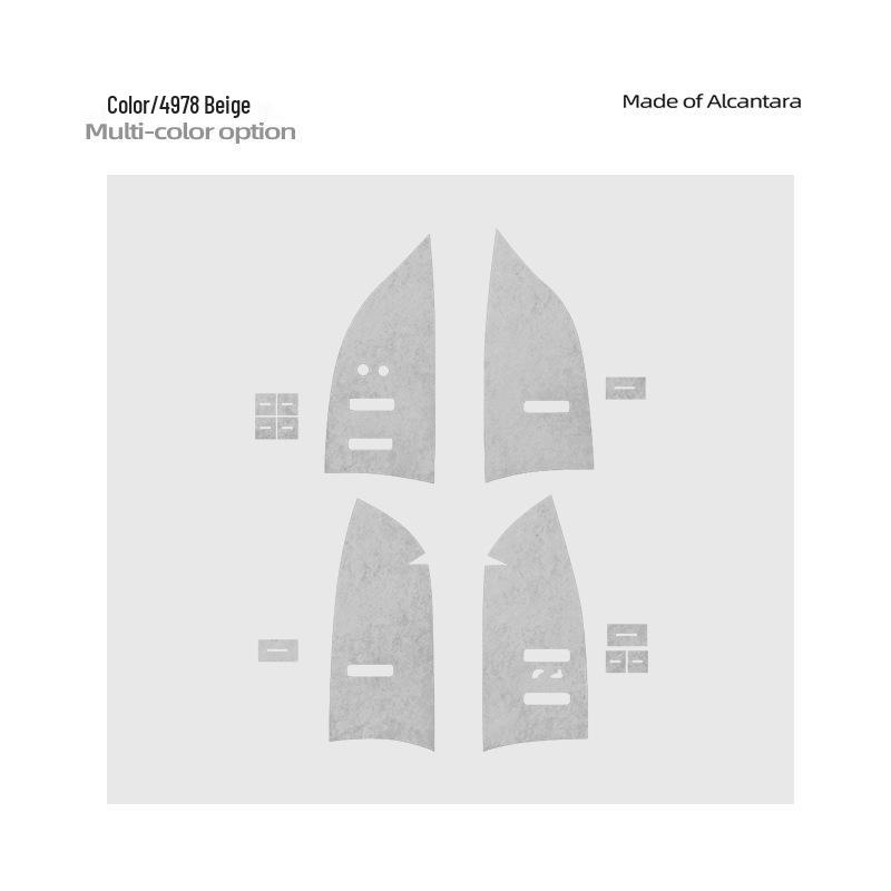 Zeekr 7X Alcantara Suede Window Lift Panel Ultra-Thin Sticker for Interior Button Decoration