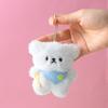 Cute Plush Keychain Dolls Animals Pendant Keyring for Women Girls Cartoon Plushies Doll Schoolbag Backpack Charm Keychain Gift