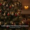Christmas Bell String Lights USB LED Fairy Lights with Metal Ornaments for Mantel Shelf Party Decor