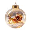 Unique Christmas Gift Ideas Glowing Ball Ornaments, 3D LED Lighted Acrylic Hanging Light-up Holiday Keepsakes Balls for Tree Mantel Window, Home Decor