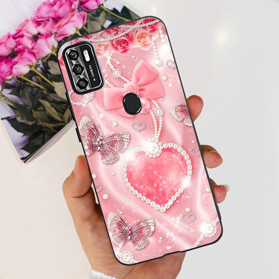 Lovely Case For ZTE Blade A7s 2020 / Optus X Pro / Telstra Evoke Plus 2 Black Silicon Soft Cases Cover For Zte A7s (2020) A7020