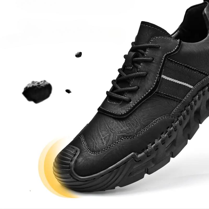 Fashion Men's Leather Casual Sneakers Outdoor Shoes