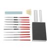 Musical Instrument DIY Polishing Tool Set with Sharpening File Sanding Stone Grinding Pad Block String Peg