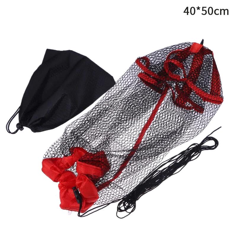 Fishing Mesh Bag Folding Fishing Fishing Gear Thickening Small Grid Nets Live Fish Nets Bag Bundle Mouth Net Bag Fishing Supply