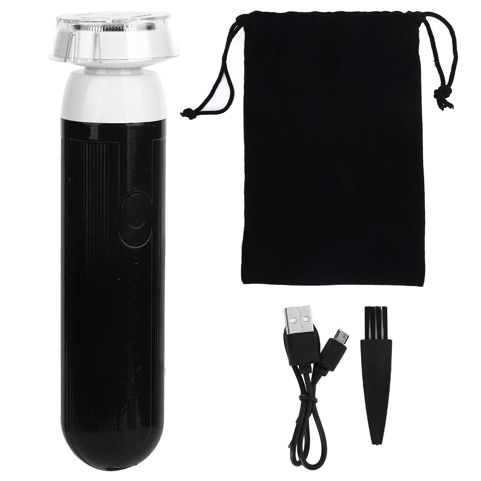 

Мини-электробритва с низким уровнем шума, портативная, глубокая очистка, компактная аккумуляторная электробритва для мужчин чёрный