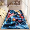 Patriotic wolf truck moonlight carpet Yoga living room room decor children's crawling mat doormat area rug games mat