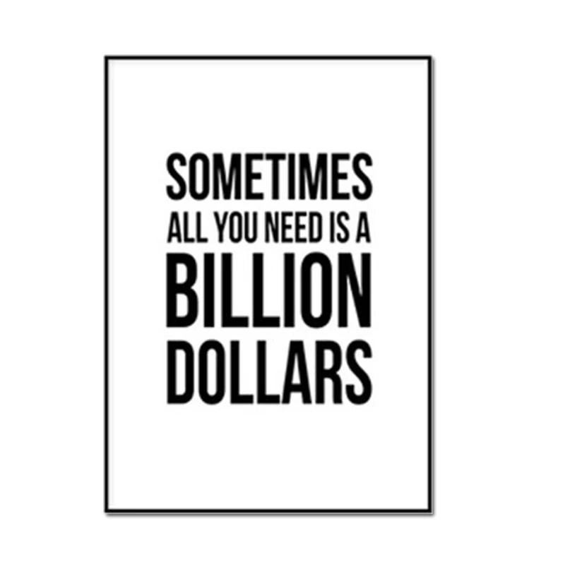 Nordic Style Motivational Quote Text Letters Print Art Canvas Poster for Living Room Decoration Home Wall Decor Picture