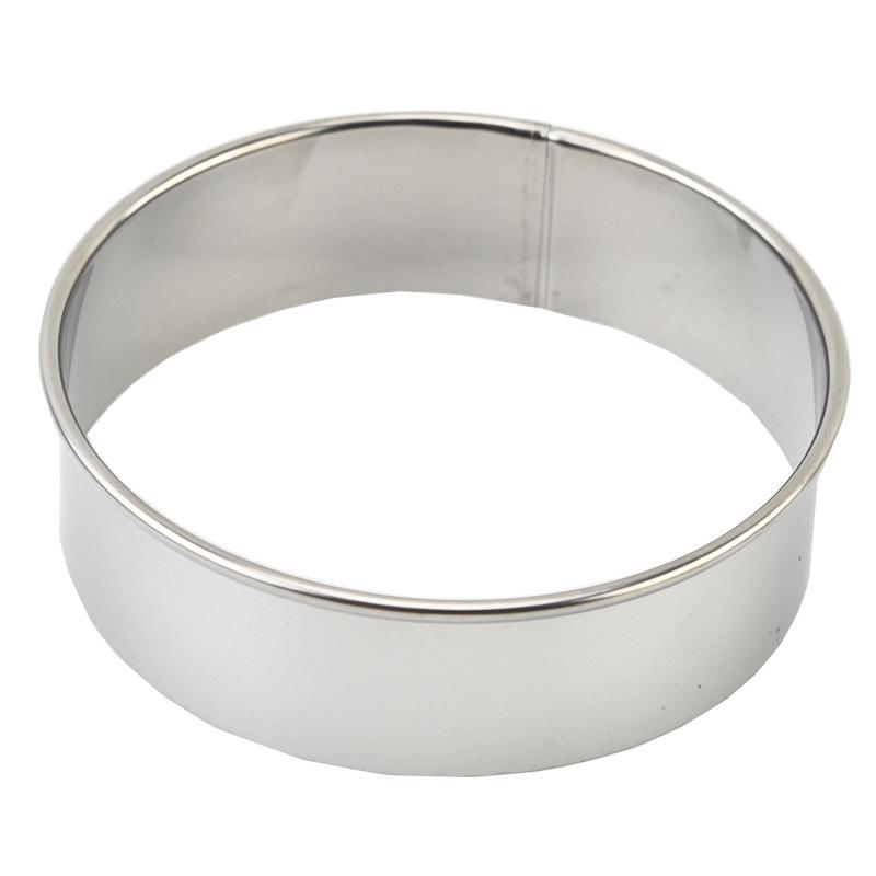 Stainless Steel Cake and Biscuit Mold Set: Round Mousse Ring, Dumpling Cutter, Donut Mold for Baking