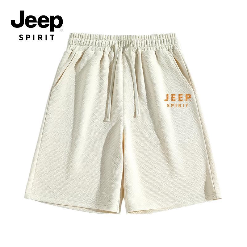 Jeep Spirit Unisex Jacquard Casual Shorts M