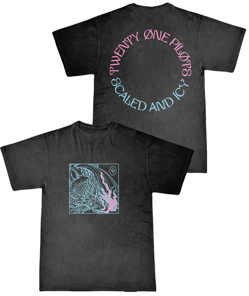 Vintage Casual T-Shirt Twenty One Pilots Band Women Men Short Sleeve Oversized Rapper Hip Hop Punk Street Harajuku Cotton Tees