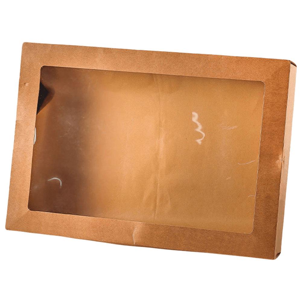 

2 шт. жареная курица бумажная коробка одноразовая коробка для пикника послеобеденный чай контейнер для еды на пикник принадлежности для дня рождения L коричневый