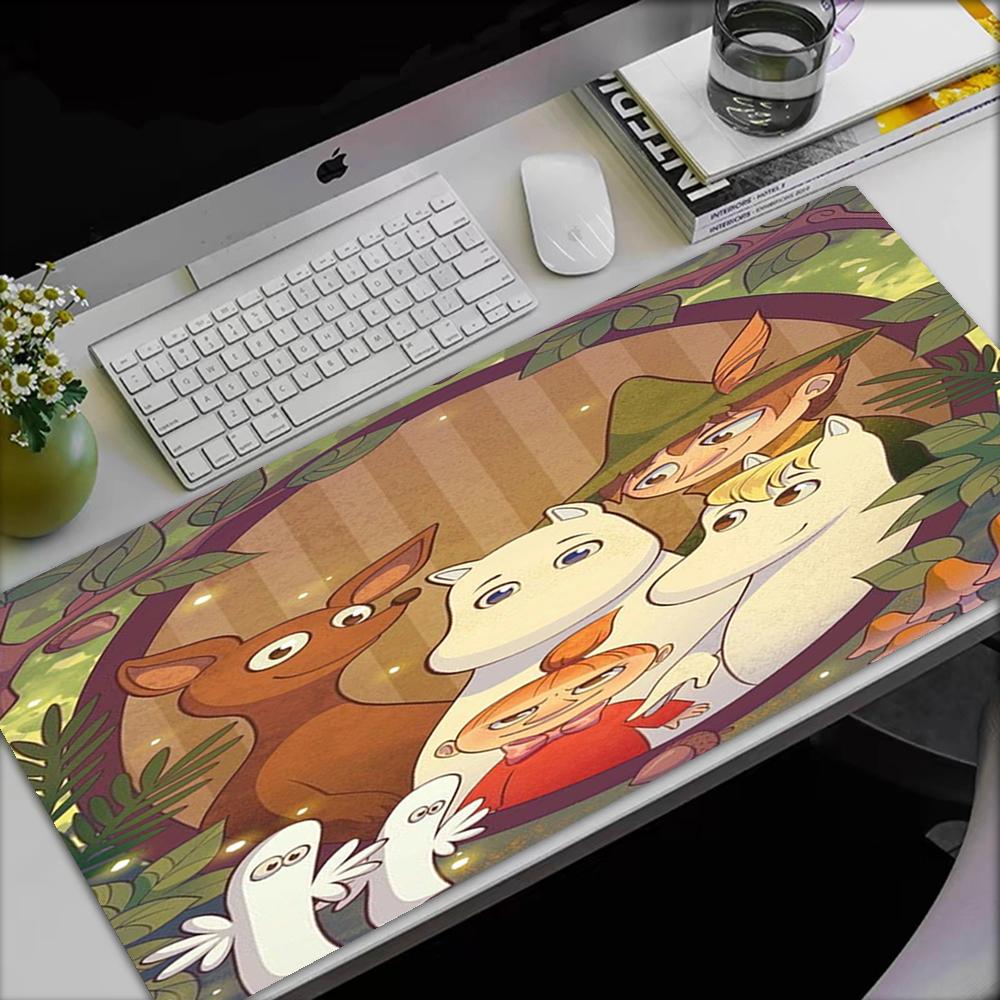 Moomin Theme Mouse Pad, Non Slip Rubber Base, Multifunctional Office & Home Decor, Perfect for Workspace Personalization.