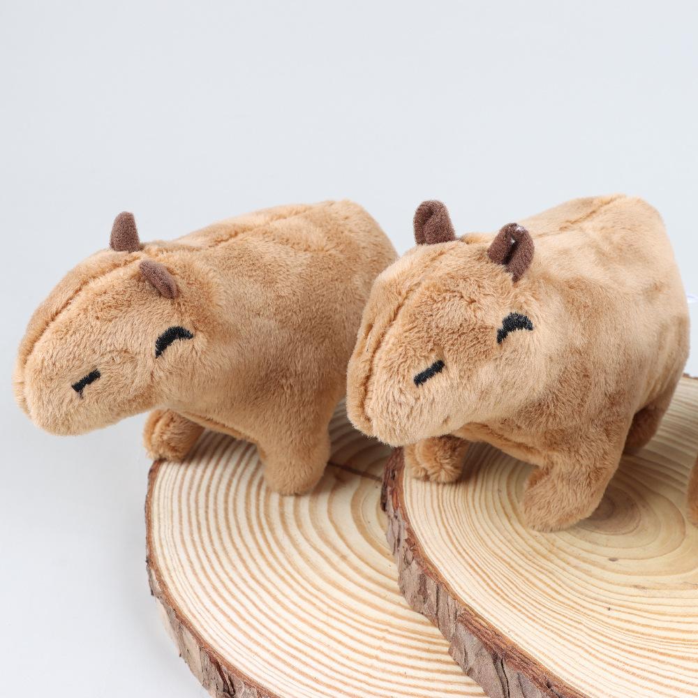 Non-Toxic 18Cm Capybara Plush Simulation Capibara Anime Fluffty Toy Stuffed Animals Plush Toys Soft Doll Children Birthday Christmas Gift