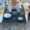 Camping Moon Ground Rack Aluminum Top Plate 2-Piece Set Black T-2308-BK-2P