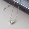 ozel Silver925 Lovely Heart Pendant Necklace PS137N