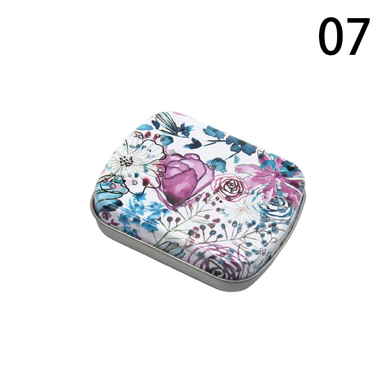 

Мятная коробка конфет Оловянный контейнер Здравоохранение Медицина трезвости Маленькая жестяная коробка Маленькие коробки с откидной крышкой 60x45x15mm