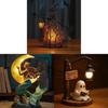 Witch Ghost Mermaid Desk Lamp With Usb Power For Halloween Party And Celebration Decor