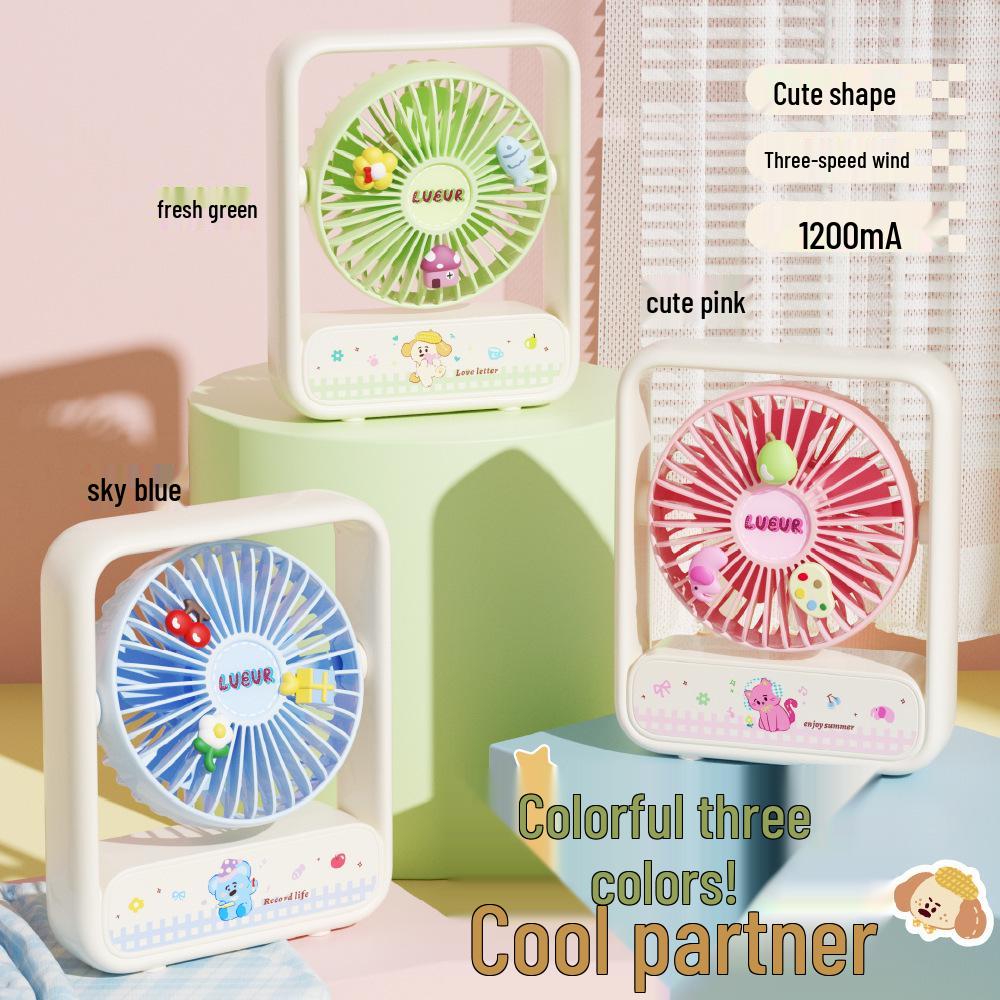 

Compact Cartoon USB Desk Fan: Portable, Rechargeable, Handheld Mini Fan for Office & Dorm Factory/Wholesale/Export/Cross-border