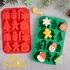 1-20PCS Christmas Silicone Chocolate Mold Food Grade Non Stick Easy Clean Reusable Molds for DIY Baking Cake Candy Holiday Gifts