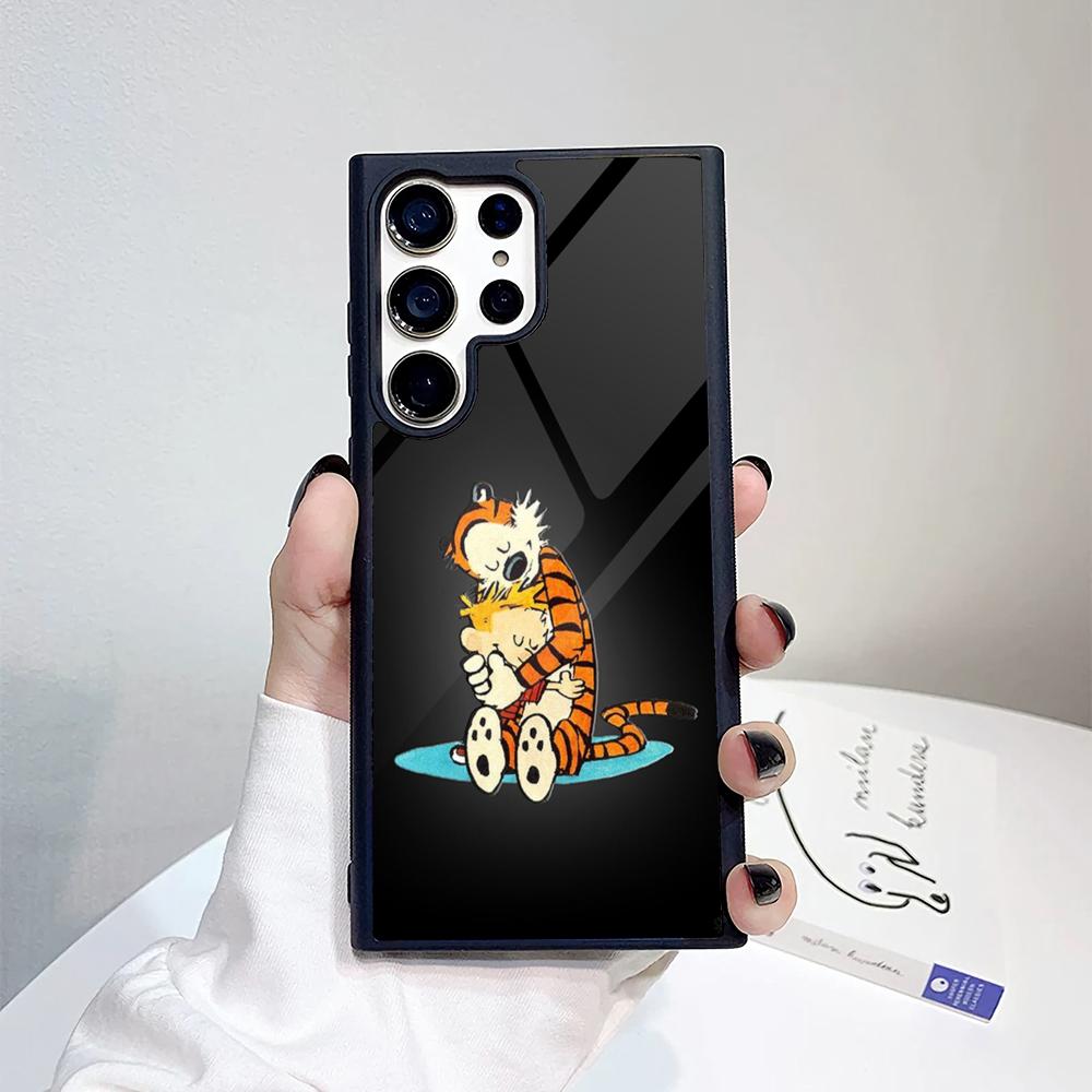 

CalvinS And Hobbes Phone Case For Samsung Galaxy S26 S25 S24 S23 S22 S21 S20 FE Edge Pro Plus Ultra PC+TPU Cover Galaxy S24 Ultra