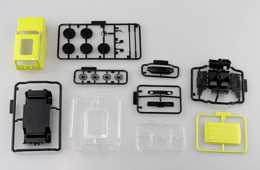 Aoshima Bunka Kyozai The Snap Kit Series Suzuki Jimny Kinetic Yellow Plastic Model Kit (AOSHIMA) 1/32 Pre-Colored 08-A