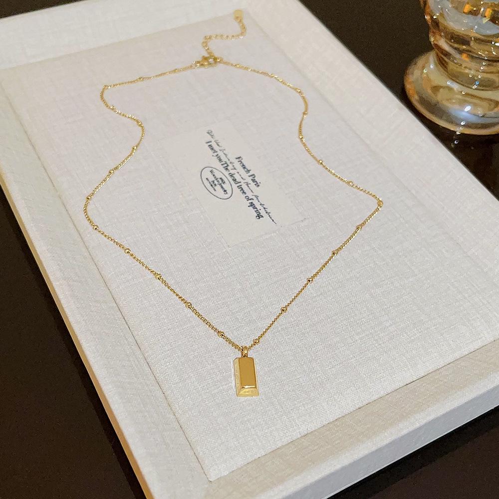 Elegant Titanium Steel Necklace: Chic, Durable, Non-Fading Design for Women