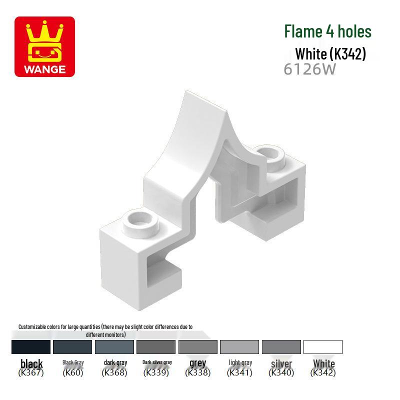 

Wange 6126W Building Blocks: Compatible Flame 4-Hole Educational Toy Set 0.1kg (approx. 67 pcs)
