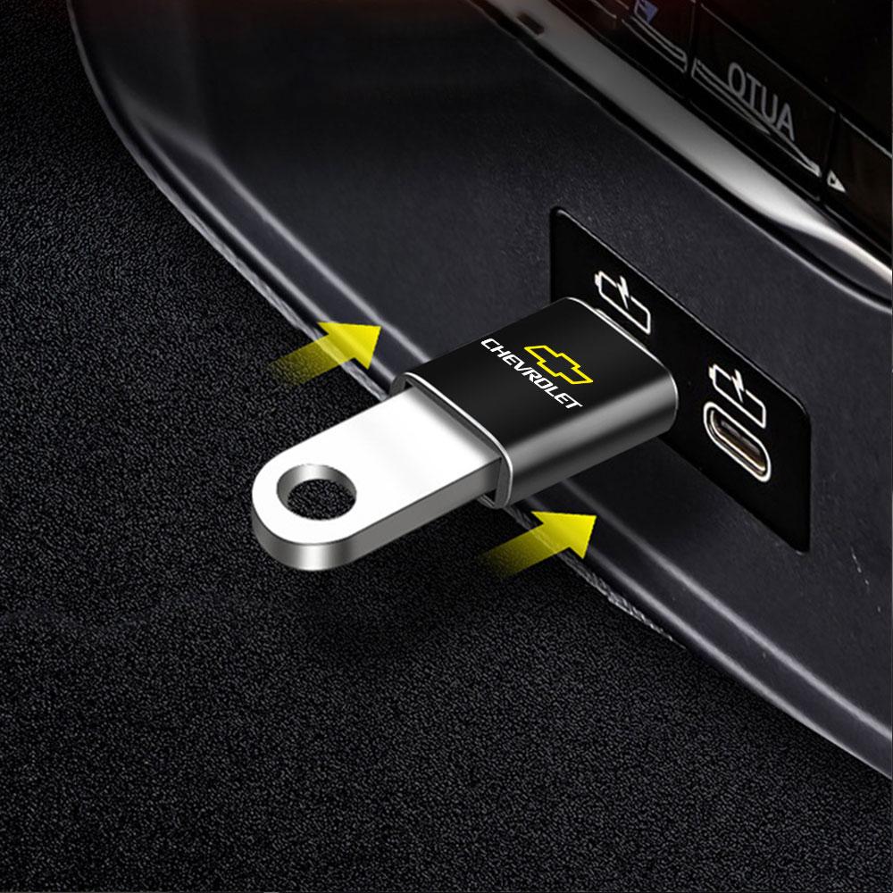 3.0 USB Type C Adapter Converter Phone Charging for Chevrolet Cruze Lacetti Sonic Spark Sail Aveo Captiva Malibu Trax Cobalt XL