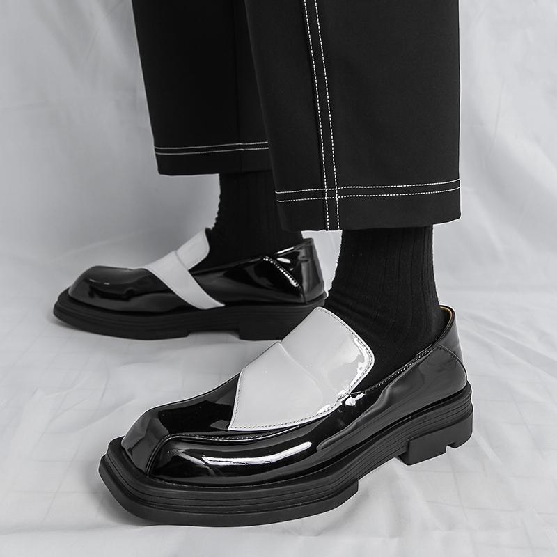 Fashion Fashionable and Cool Travel Men's Leather Shoes Quality Thick Soled Soft and Comfortable Loafers Men's Leather Shoe Sizes 39-46