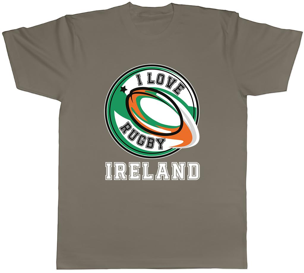 I Love Rugby Ireland Irish Fan Supporter Unisexs TShirt Tee Gift Top