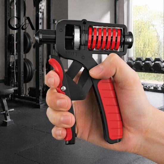 Heavy Duty Grip Exerciser Hand Strengthener with Counter, 5-165kg Resistance Adjustable Rehabilitation Equipment Forearm Trainer Exerciser,