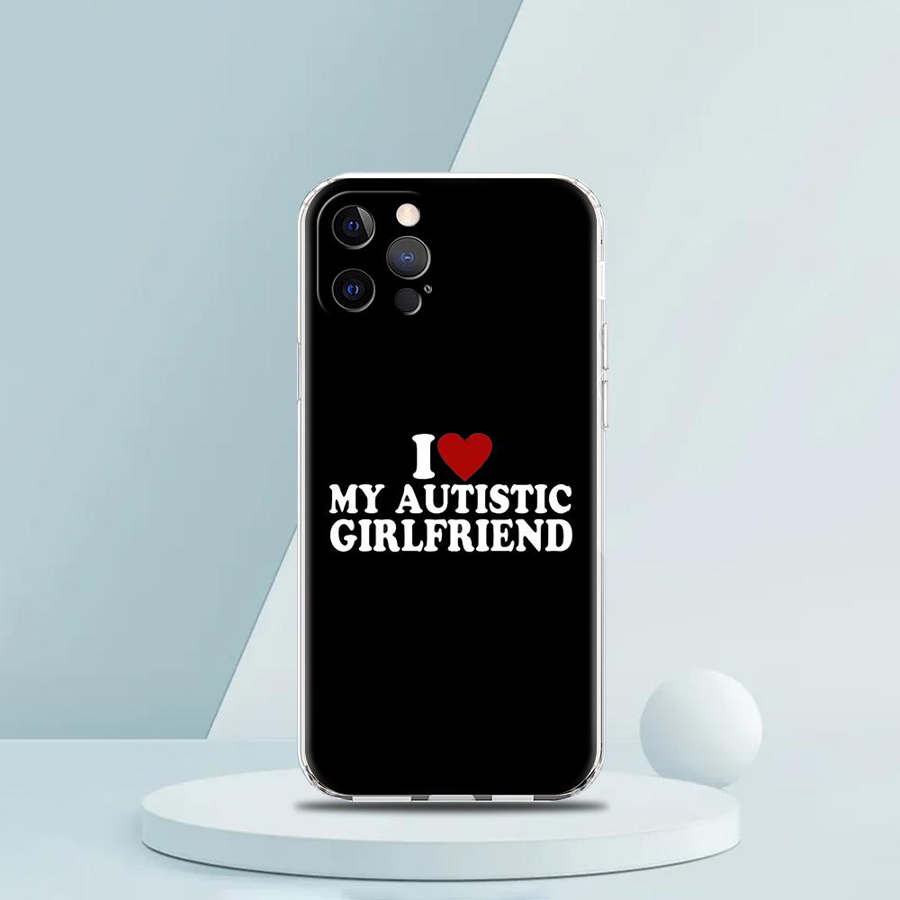 Cute I Love My Girlfriend Boyfriend Luxury Phone Case For iPhone 16 15 14 13 12 11 Pro Max XS X XR SE 7 8 Plus soft Clear Cover