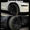 4pcs Hub Caps 20" Tesla Model Y Juniper 2025 Replacement Wheel Cover Auto Hub Caps Full Rim Accessories (Sliver)