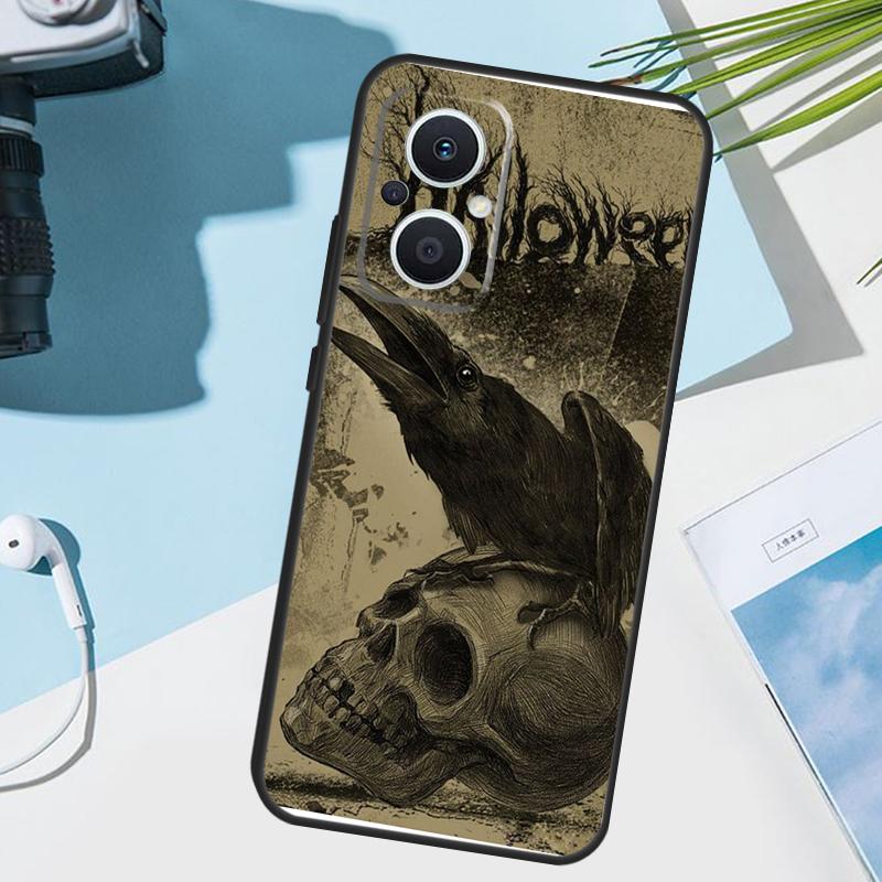 The Raven Halloween Cover For OPPO Reno 12F 11F 13F 14F 8T 7 8 Lite 10 11 12 13 14 OPPO Find X9 X8 X6 X5 Pro Case