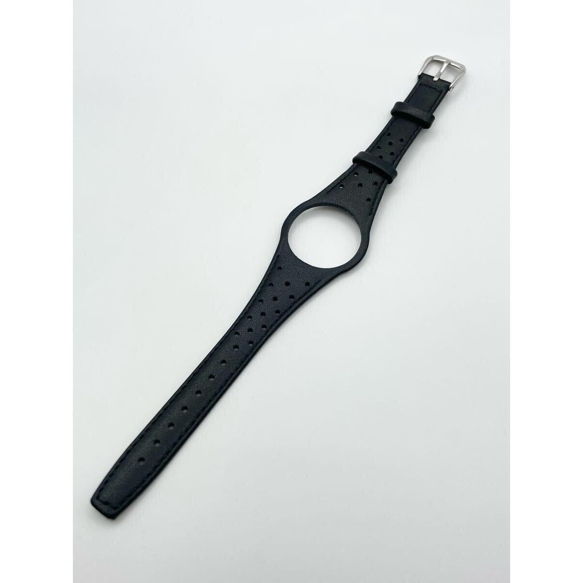 Used Omega Geneve Dynamic Leather Belt Men s Size Black